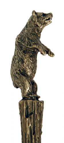 Набор для чая "Охота. Трофеи" (стакан-хрусталь с золотым ободком, деревянный футляр, ложка-латунь) фото 9